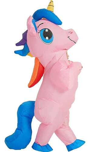 Disfraz Inflable De Unicornio Para Niños Tamaño 4 - 6 Años