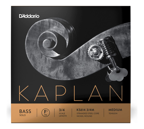 D 'addario Ks614 3/4 m Kaplan Solo Double Bass F  Cadena, Es