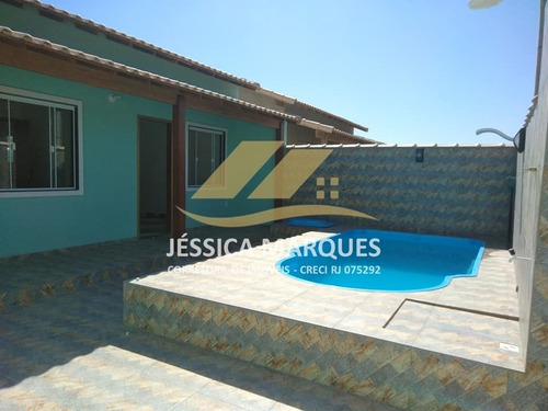 Imagem 7 de 9 de Casa 2 Quartos, Área Gourmet E Piscina Em Unamar - Cf 76.1