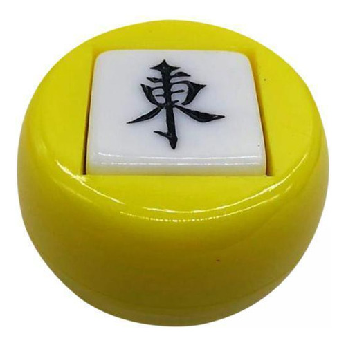 6 Dados Chinos De Mahjong, Dados Poliédricos, , Amarillo