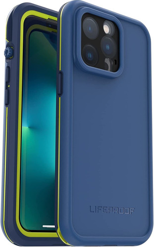 Funda Para iPhone 13 Pro Max 6.7 Mate Azul Impermeable