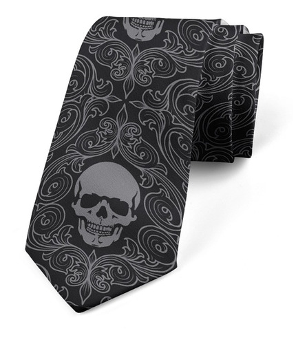 Corbata Adulto Diseño Calavera 