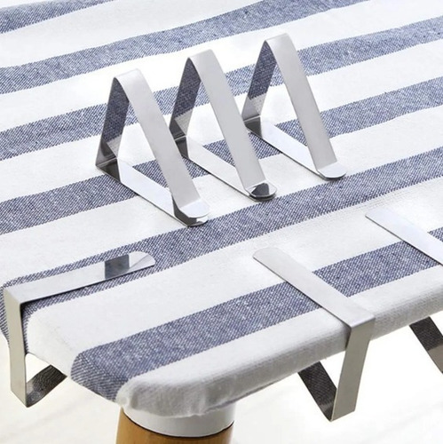 Toalla I De Acero Inoxidable Con Clip De Mesa, 6 Unidades