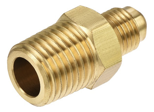 Conector Adaptador De Tubo De Rosca Macho Sae 3/16 A 1/4 Npt