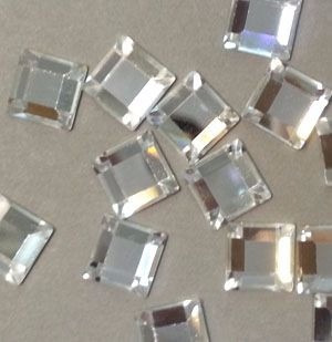 50 Cristales Swarovski Cuadrado De 3 Mm