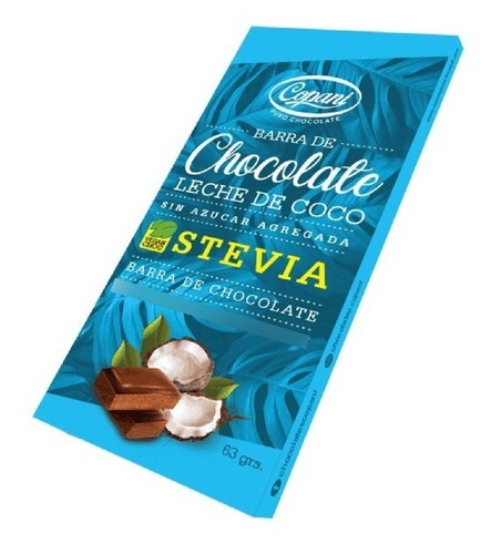 Chocolate Con Leche De Coco Copani 63g Stevia