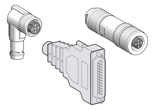 Bmxxtshsc20 Plc Connector, Modicon M340, One 10 Pin + Two 1