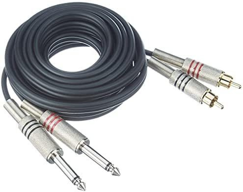 Cable Audio Sonido Profesional 2 Plug 1/4 - 2 Plug Rca