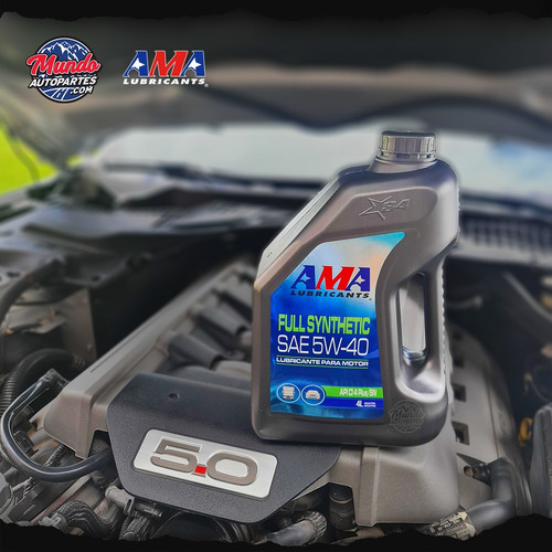 Imagen 2 de 6 de Aceite Lubricante Motor Ama Full Sintetico 5w40 4l