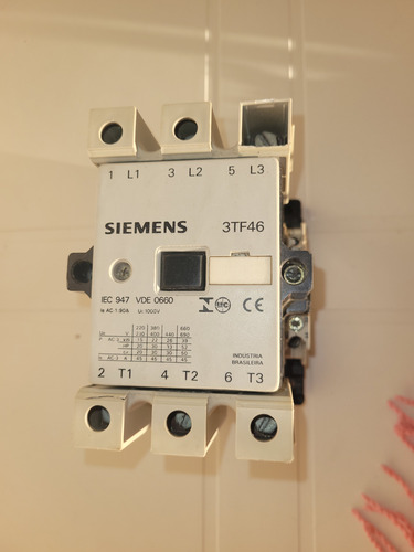 Contator 3tf46 Siemens (impecavel!) (Usado)