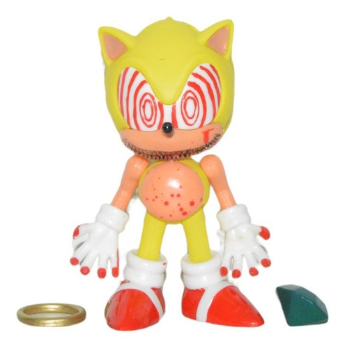  Figura De Accion Super Sonic Clasico Exe 