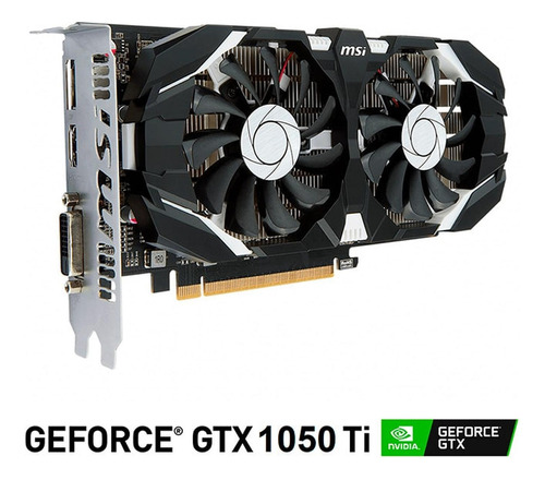 Tarjeta de video Nvidia MSI  GeForce 10 Series GTX 1050 Ti GEFORCE GTX 1050 TI 4GT OC OC Edition 4GB