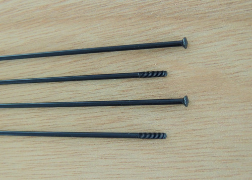 Pillar Spokes Rayos Rectos (straight-pull) Negros
