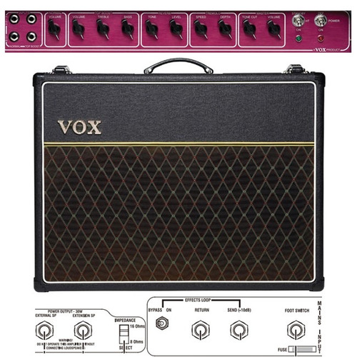 Amplificador De Guitarra Vox Ac30c2 2 X 12  12 Cuotas +envío