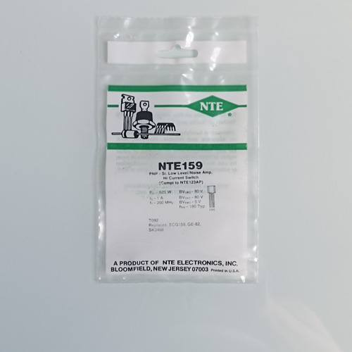 Nte  159 Pnp Transistor Si Low Level Hi Current Scwitch