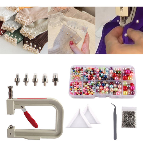 Ferramenta De Fixação Manual De Pérolas, Multicolorido