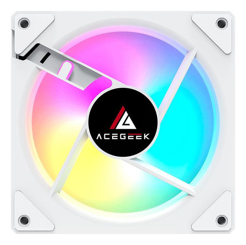 Kit Ventoinhas Acegeek Neon, Argb, 5x120mm, Branco