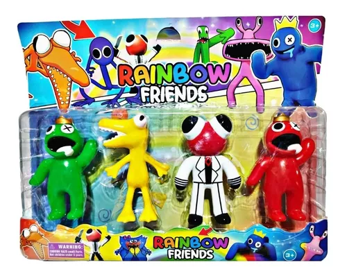 Pack 6 Miniaturas Roblox Rainbow Friends Boneco C/acessórios