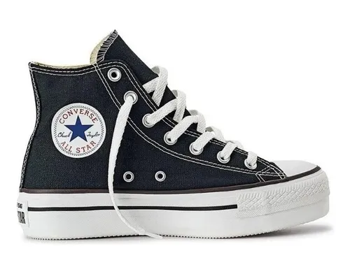 Converse negras plataforma shop hebillas