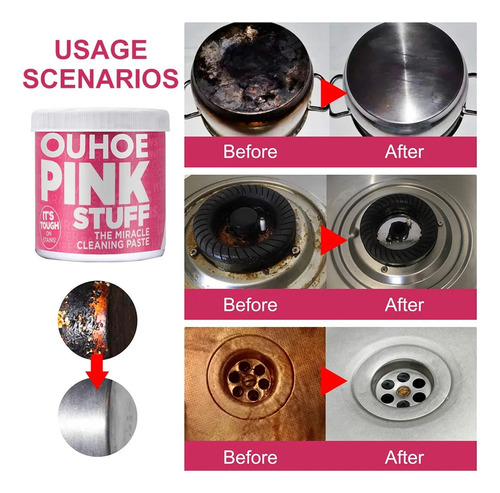 1 Creme De Cozinha Clean Pink Stuff Creme De Limpeza
