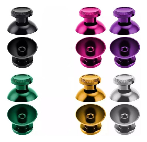 2 Tapas Capuchon Joystick Aluminio Para Control Xbox One Ps4