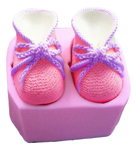 Botín De Bebé 3d Molde De Silicona Fondant Zapatos De Bebé D