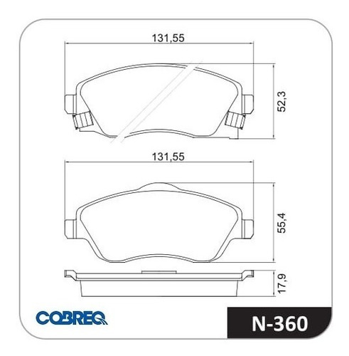 Imagen 4 de 4 de Juego De Discos Y Pastillas Delantero Chevrolet Corsa 2
