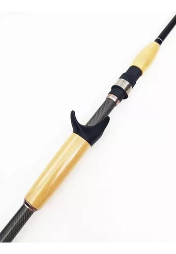 Caña Baitcast Tech Tackle Quattro 7' 10-20 Lb Grafito 4tr Color Negro