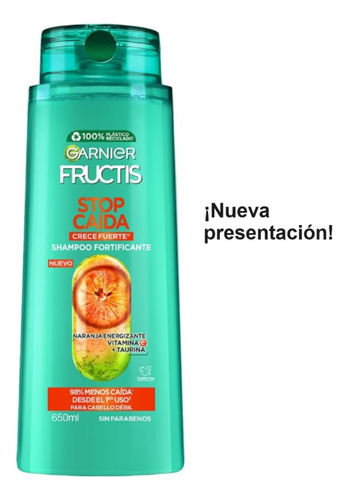 Garnier Fructis Shampoo Stop Caída Vitamina C +taurina 650ml