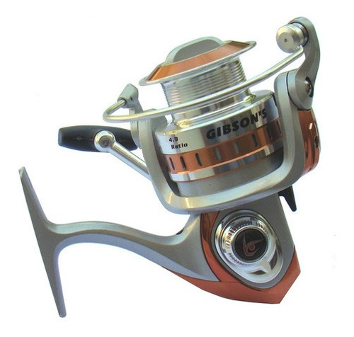 Reel Spinning Gibsons Wildish Wd-2500 -9 Rulemanes Color Plateado Lado de la manija Derecho/Izquierdo