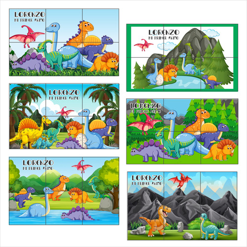 Dinosaurios Jurassic Park Rompecabezas Imantados Souvenirs