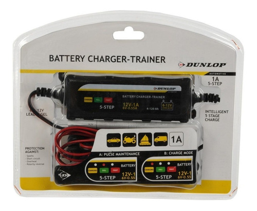Imagen 1 de 9 de Cargador Batería 6 Y 12 V Auto Moto Dunlop Ml