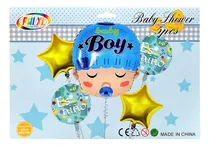 Comprar 5 Globos Metálicos Revelación Género Niño Niña Baby Shower