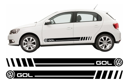 Adesivo Carro Gol E Voyage Faixa Lateral Personalizado Gol35