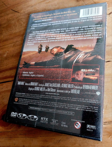 Mad Max 1979 Con Mel Gibson Dvd Nuevo