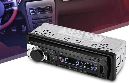 Imagen 6 de 6 de Radio Para Carro Con Usb Fm Bluetooth Sd Aux Potencia 60wx4