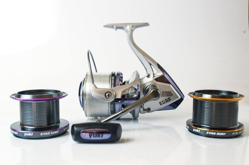 Reel Frontal Yuki Star Surf 7 Rulemanes Pesca Lance