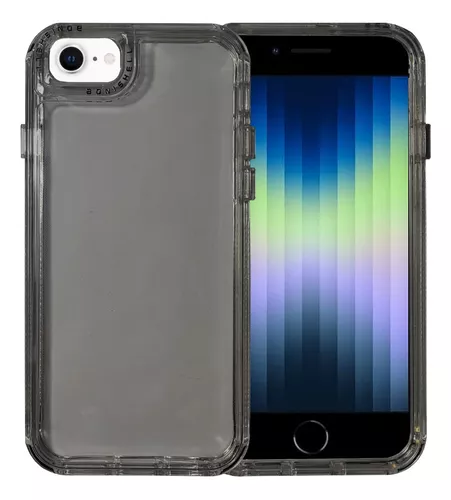 Funda Traslúcida Rainbow Doble Capa Para iPhone 11 Negro