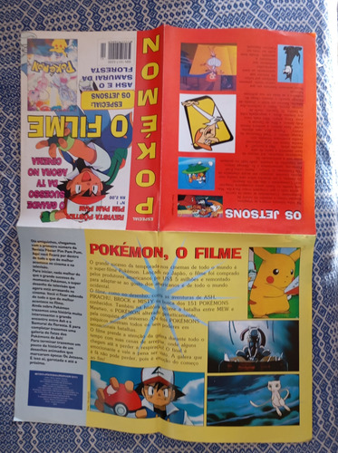 Revista Pôster Pim Pam Pum Pokémon O Filme Nº 1 (Usado)
