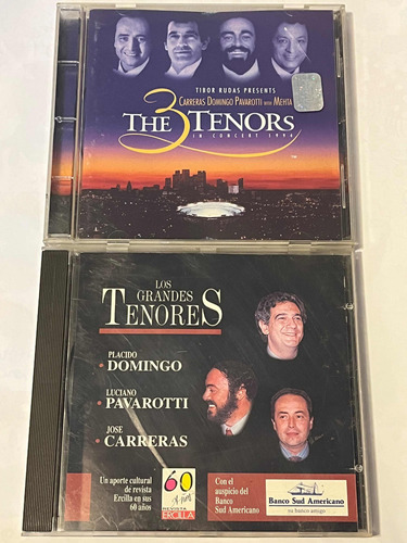 Set 2 Cd Originales Los Tres Tenores ( Pavarotti, Domingo)