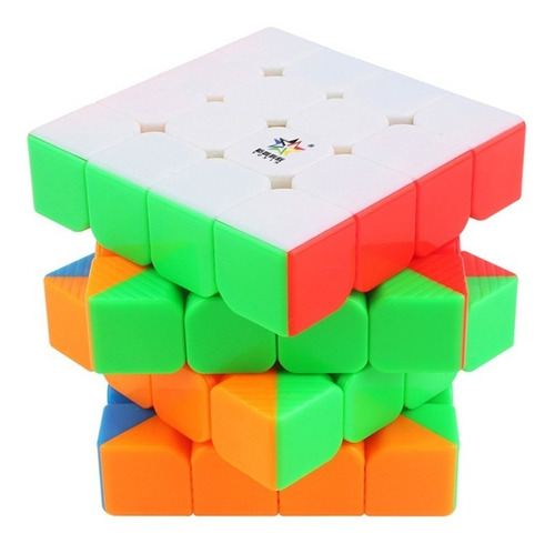 Cubo mágico profesional Yuxin Little Magic Magnetic de 4 x 4 x 4 x 4 x 4, marco sin pegatinas, color