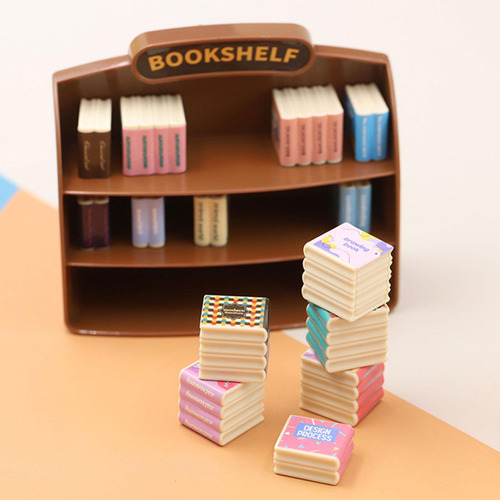 Juego De Estantería Para Casa De Muñecas, Minimodelo De