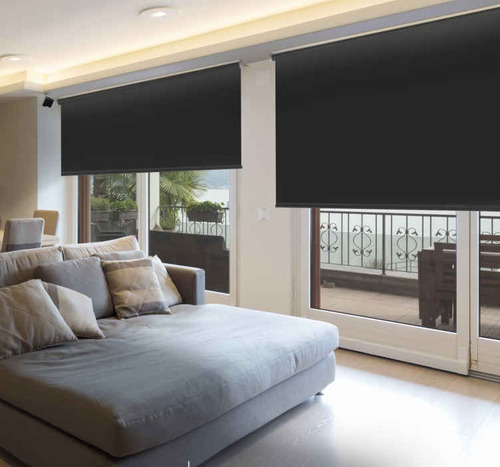 Cortinas Roller Black Out 100% Negro ! Linea Premium 20x120