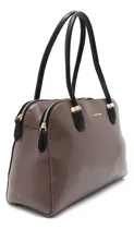Comprar Cartera De Mano Cuero Sintético - Chenson Marrón Claro Lisa Negro