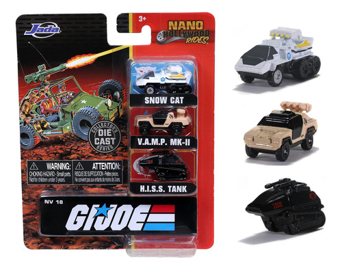 Nano Hollywood Rides Gi Joe Paquete De 3