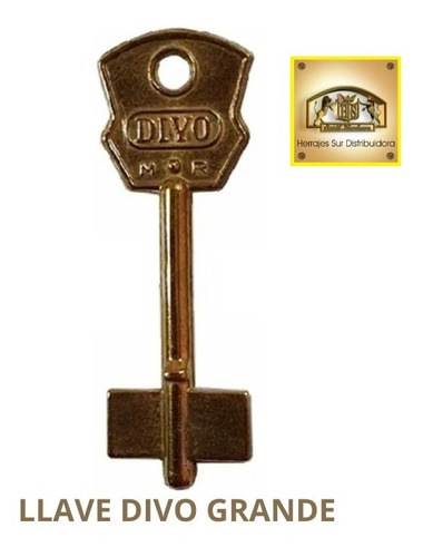 Llaves Seguridad Virgen Bronce Dob. Paleta Bolsa X 10 Unid