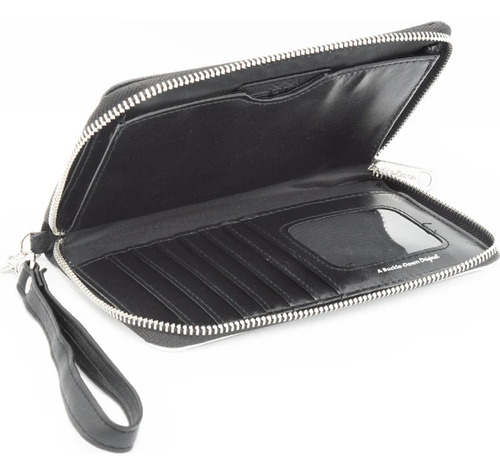 Cartera Rectangular Mujer Maravilla Liga De La Justicia Dc Negro Liso