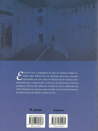 O Teatro Da Memória De Giulio Camillo, De Almeida, Milton José De. Editora Ateliê Editorial, Capa Mole, Edição 1ª Edição - 2005 Em Português