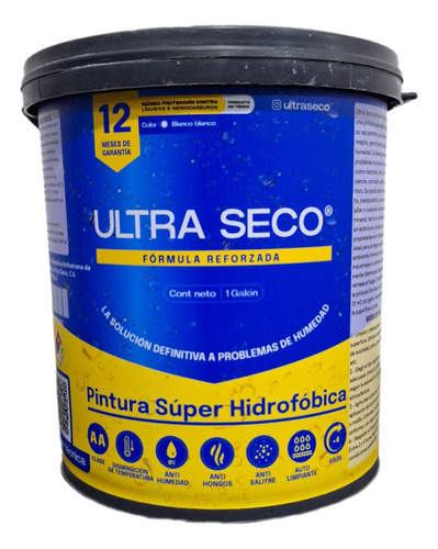 Pintura Impermeabilizante Hidrófobica Ultra Seco