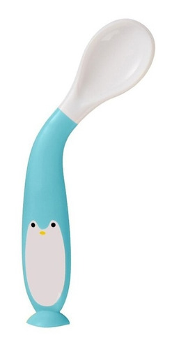 Set Cuchara Y Tenedor Flexible  Modelo Pingüino 